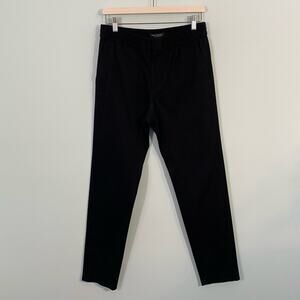Banana Republic Women's Black Twill Slip Tampered Fit Pull On Pants Size S